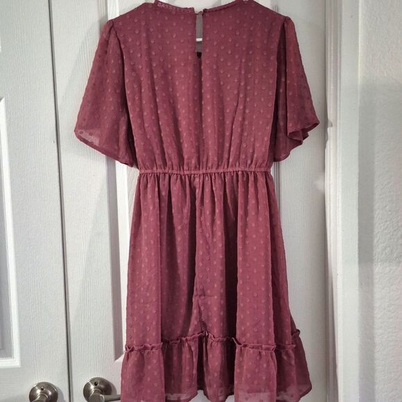 Umgee Swiss Dot Purple Pink Mini Sz M runs Big - Picture 4 of 7